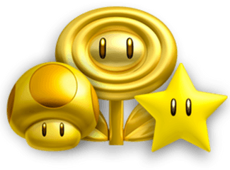 Coins Clipart Super Mario Coin - Flower Mario Power Ups Png