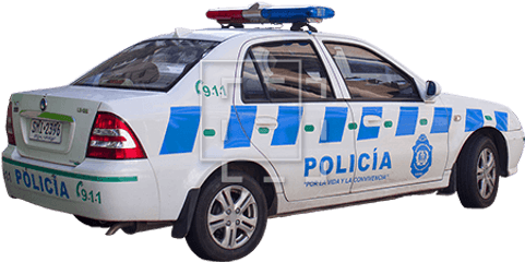 Policia Car - Immediate Entourage Police Car Png