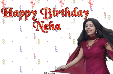 Happy Birthday Neha - Nivedita Chand Chupa Badal Mein Png