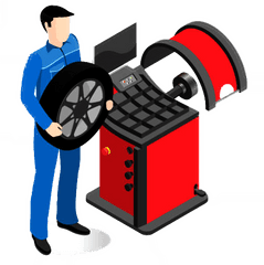 Denovo Express Endeavours Corporation Wheel Balancing - Wheel Balancing Clipart Png