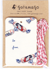 White Rabbit Gift Tags Set Of 10 - Gift Png