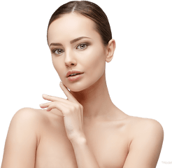 Skin Treatment - Female Model Face Png