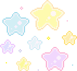 Pixels And Gifs - Transparent Pixel Stars Gif Png