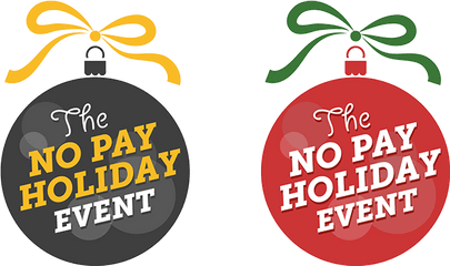 No Pay Holiday Event Logo - Christmas Event Logo Png