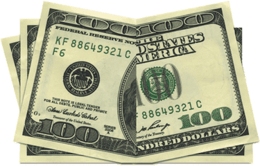 Download Bill Vector One Hundred Dollar - Drop Cards 100 Dollar Bill Png