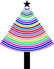 Christmas Tree Abstract Clipart Png Transparent