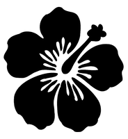 Hibiscus Flowers Silhouette PNG Download Free