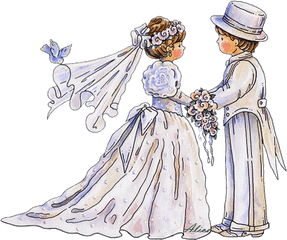 Touching Hearts Wedding - Png Bride And Groom Gifs