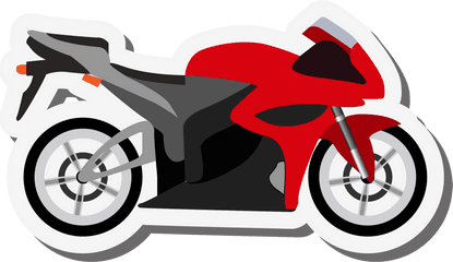 Car Wheel Clipart Motorcycle - Moto Vermelha Png Moto Desenho Png