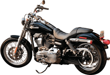 Black Harley Davidson Motorcycle Bike - Transparent Harley Davidson Bike Png