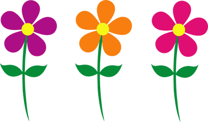 Flowers Clipart Transparent Background - Transparent Background Spring Clipart Png