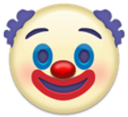 New Clown Emoji Transparent Png Image - Clown Emoji Transparent