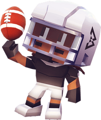 Download Marshawn Lynch Blocky Football - Blocky Football Png