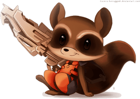 Raccoon Cartoon Rocket PNG Image High Quality
