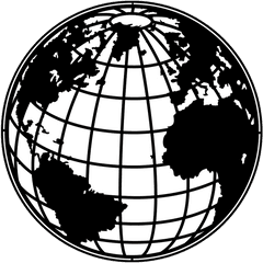 Apollo Globe - Globe Latitude And Longitude Clipart Png