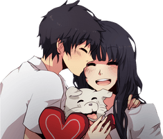Chibi Couple Anime Free Clipart HD - Free PNG