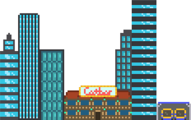 City Buildings Pixel Art Maker - City Building Pixel Art Png