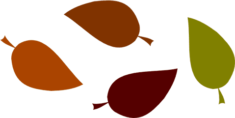 Free Fall Leaves Clip Art Download - Outline Of Leaf Coloured Png