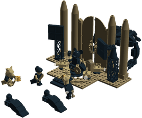 Lego Ideas - Bendy And The Ink Machine Throne Room Showdown Lego Png