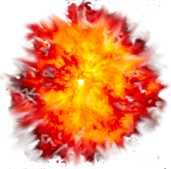 Big Explosion With Fire And Smoke Game Art Png Photo - Transparent Background Explosion Png