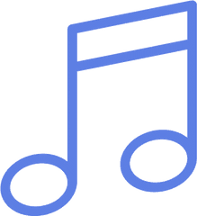 Royal Blue Music Note 2 Icon - Free Royal Blue Music Note Icons Music Note Icon Transparent Png