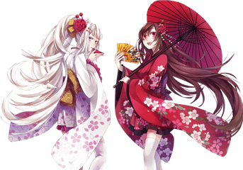 Japanese Anime - Anime Kimono Png