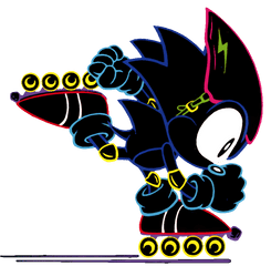 Qoo0 Sonic Colors Drift Chronicles Clipart - Classic Sonic X Treme Png