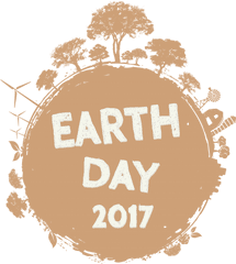 Download Earthday Logo Lg - Earth Day 2017 Png Full Size Go Green Creative Design