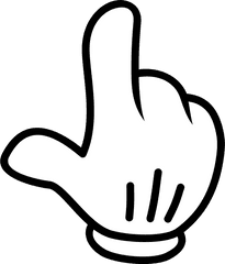 Clipart Cursor Mouse Png - Clip Art Library Transparent Cartoon Hand Png