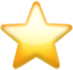 Emoji Iphoneemoji Star Staremoji Stella - Star Png