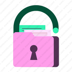 Download Data Privacy Vector Icon - Padlock Png