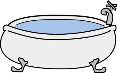 Bathtub Tub Bath - Bath Clipart Transparent Png