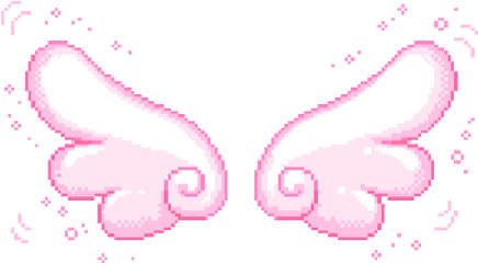 Transparency Blog Transparent Sticker Kawaii Wings Pink - Sailor Moon Gif Animate Png