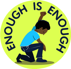 Enough Is Black Lives Matter Sticker - Enough Is Excel Net Computer Education Png