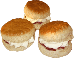 Scones Cream And Jam Transparent Png - Transparent Scones Png