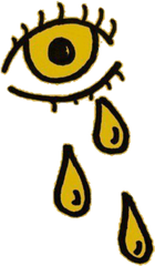 Yellow Amarillo Aesthetic Random Eye Ojo Crying - Aesthetic Aesthetic Yellow Png