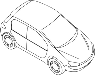 Download Race Car Outline Clip Art - Car Top View Clipart Outline Png