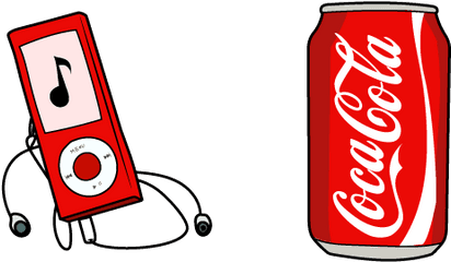 Vsco Girl Ipod And Coke Cursor U2013 Custom Browser Extension - Stickers Aesthetic Coca Cola Png