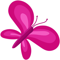 Pink Garden Butterfly Vector - Transparent Png U0026 Svg Vector File Illustration