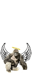 Swipe Send Harambe Heaven - Angel Drawing Of Wings Png