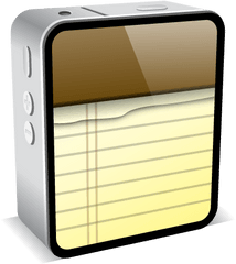 Notes Iphone4 Mini Black 08 Free Icon Of Icons - Smartphone Png