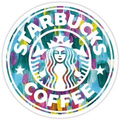 Starbucks Logo Sticker - Starbucks Logo Stickers Png