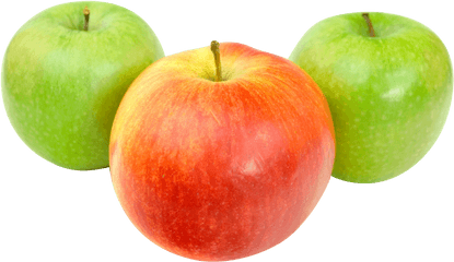 Red And Green Apple Png Image - Red And Green Apple Png