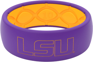 Lsu Tigers Logo Png - Lsu Silicone Wedding Ring Lsu Solid