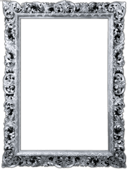 Download Hd Silver Frame Png - Black Picture Frame Png