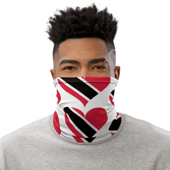 Trinidad And Tobago Flag Heart Neck Gaiter Face Mask - Cleveland Browns Neck Gaiter Png