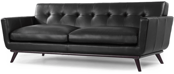 Black Sofa Transparent Images - Transparent Black Couch Png