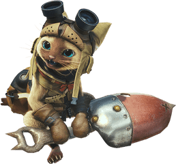 Monster Hunter World - Monster Hunter World Palico Png