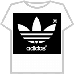 Black Adidas - T Shirt Roblox Adidas Png