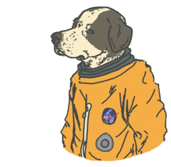 Space Dog Png - Astronaut Dog Sticker